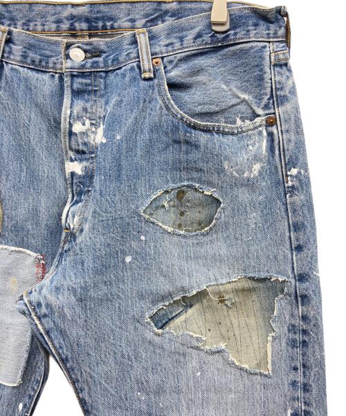 LEVI'S（リーバイス）LEVI'S (リーバイス) パッチワークデニムパンツ インディゴ サイズ:38×29の古着・服飾アイテム