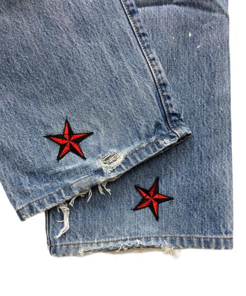 LEVI'S（リーバイス）LEVI'S (リーバイス) パッチワークデニムパンツ インディゴ サイズ:38×29の古着・服飾アイテム