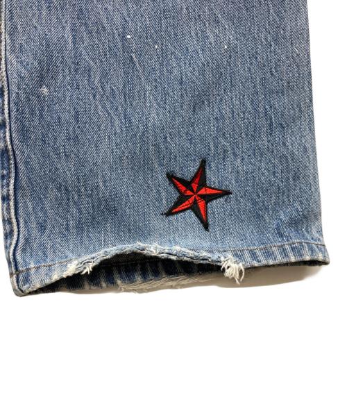 LEVI'S（リーバイス）LEVI'S (リーバイス) パッチワークデニムパンツ インディゴ サイズ:38×29の古着・服飾アイテム