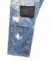 中古・古着 LEVI'S (リーバイス) パッチワークデニムパンツ インディゴ サイズ:38×29：7000円