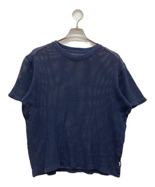 stussy（ステューシー）stussy (ステューシー) メッシュカットソー ネイビー サイズ:Lの古着・服飾アイテム