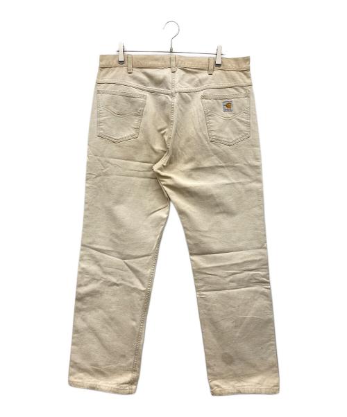 CarHartt（カーハート）CarHartt (カーハート) ダック地ワークパンツ 星タグ ベージュ サイズ:38×34の古着・服飾アイテム