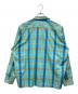 Kentfield (ケントフィールド) 60s～70s オープンカラーチェックシャツ スカイブルー サイズ:17-XL-17 1/2：14000円
