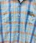 中古・古着 Kentfield (ケントフィールド) 60s～70s オープンカラーチェックシャツ スカイブルー サイズ:17-XL-17 1/2：14000円