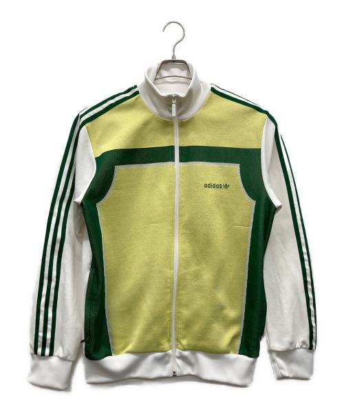 adidas（アディダス）adidas (アディダス) トラックジャケット ホワイト×グリーン サイズ:Freeの古着・服飾アイテム
