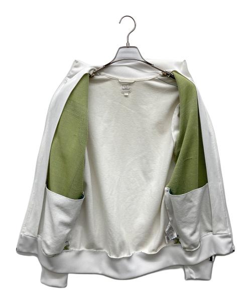 adidas（アディダス）adidas (アディダス) トラックジャケット ホワイト×グリーン サイズ:Freeの古着・服飾アイテム