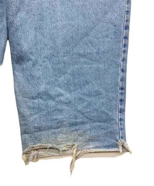 ANCHOR BLUE（アンカーブルー）ANCHOR BLUE (アンカーブルー) 90s カットオフバギーデニムパンツ インディゴ サイズ:40×32の古着・服飾アイテム
