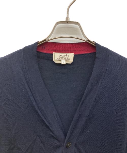 HERMES（エルメス）HERMES (エルメス) 20SS ウールカーディガン ネイビー サイズ:Lの古着・服飾アイテム