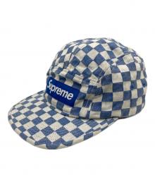 SUPREME（シュプリーム）の古着「Checkerboard Camp Cap」｜スカイブルー