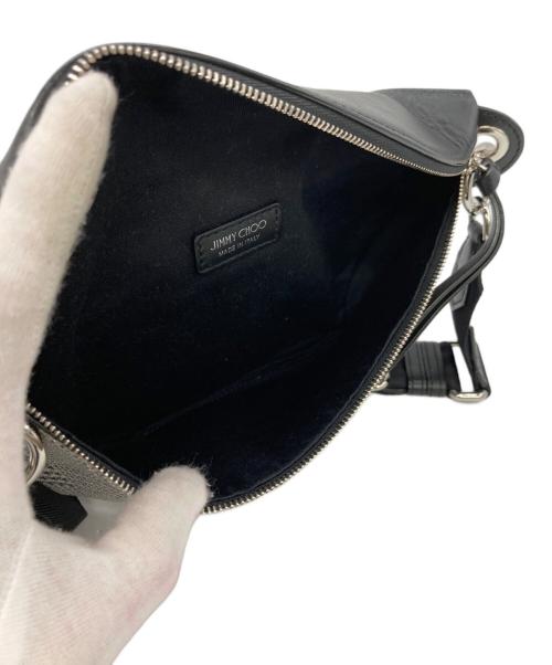 JIMMY CHOO（ジミーチュウ）JIMMY CHOO (ジミーチュウ) ウエストバッグ ブラックの古着・服飾アイテム
