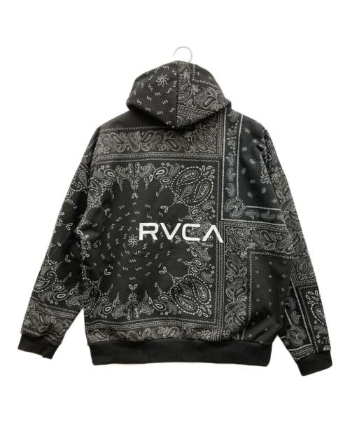 RVCA（ルーカ）RVCA (ルーカ) ビッグロゴプルオーバーパーカー ブラック サイズ:Sの古着・服飾アイテム