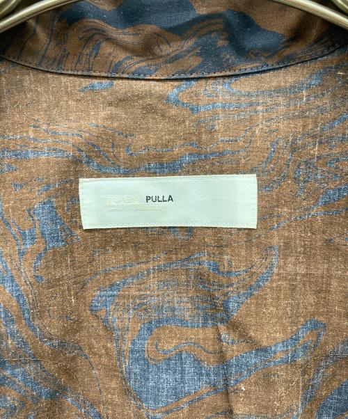 TOGA PULLA（トーガ プルラ）TOGA PULLA (トーガ プルラ) マーブルプリントコットンドレス ブラウン サイズ:36の古着・服飾アイテム