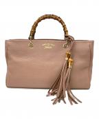 GUCCIグッチ）の古着「バンブー ハンドバッグ」｜ベージュ