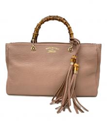 GUCCI（グッチ）の古着「バンブー ハンドバッグ」｜ベージュ