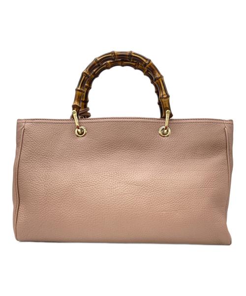 GUCCI（グッチ）GUCCI (グッチ) バンブー ハンドバッグ ベージュの古着・服飾アイテム