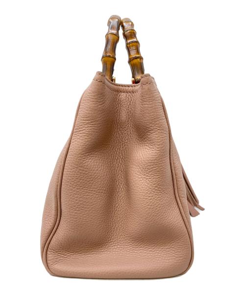 GUCCI（グッチ）GUCCI (グッチ) バンブー ハンドバッグ ベージュの古着・服飾アイテム