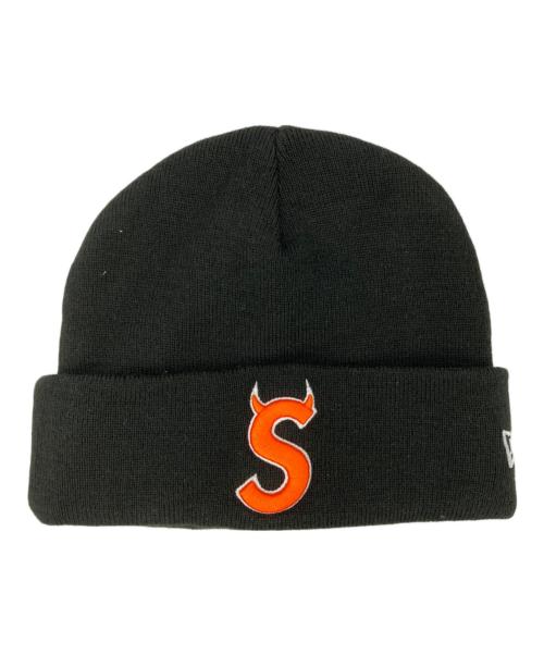 SUPREME（シュプリーム）Supreme (シュプリーム) New Era (ニューエラ) Devil Logo Beanie ブラックの古着・服飾アイテム