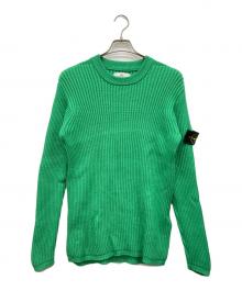 STONE ISLAND（ストーンアイランド）の古着「クルーネックワッペンリブニット」｜グリーン