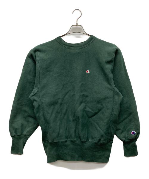 Champion REVERSE WEAVE（チャンピオン リバース ウィーブ）Champion REVERSE WEAVE (チャンピオン リバース ウィーブ) スウェット グリーン サイズ:MEDIUMの古着・服飾アイテム