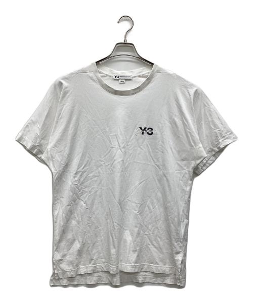 Y-3（ワイスリー）Y-3 (ワイスリー) ロゴプリント刺繍 ビッグシルエット Tシャツ ホワイト サイズ:XSの古着・服飾アイテム