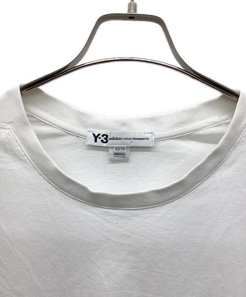 Y-3（ワイスリー）Y-3 (ワイスリー) ロゴプリント刺繍 ビッグシルエット Tシャツ ホワイト サイズ:XSの古着・服飾アイテム