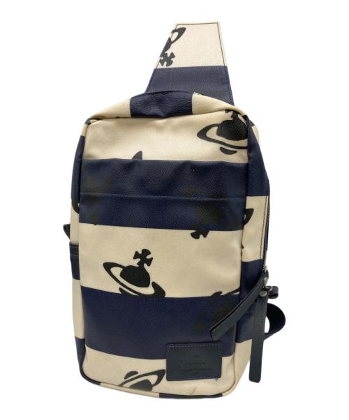 Vivienne Westwood（ヴィヴィアンウエストウッド）Vivienne Westwood (ヴィヴィアンウエストウッド) オーブショルダーバッグ ネイビーの古着・服飾アイテム