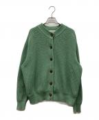 DEMY BY DEMYLEEデミー バイ デミリー）の古着「コットンニットカーディガン」｜黄緑