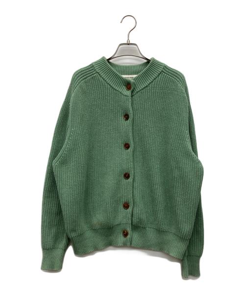 DEMY BY DEMYLEE（デミー バイ デミリー）demy by demylee (デミー バイ デミリー) コットンニットカーディガン 黄緑 サイズ:XSの古着・服飾アイテム