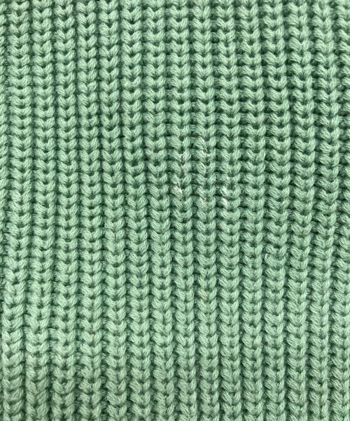DEMY BY DEMYLEE（デミー バイ デミリー）demy by demylee (デミー バイ デミリー) コットンニットカーディガン 黄緑 サイズ:XSの古着・服飾アイテム