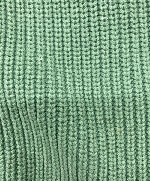 DEMY BY DEMYLEE（デミー バイ デミリー）demy by demylee (デミー バイ デミリー) コットンニットカーディガン 黄緑 サイズ:XSの古着・服飾アイテム