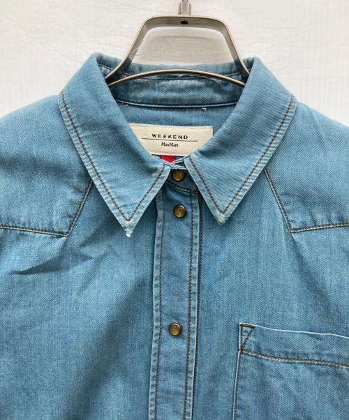 WEEKEND Max Mara（ウィークエンド マックスマーラ）Weekend Max Mara (ウィークエンド マックスマーラ) デニムシャツ Koszula Arabia インディゴ サイズ:I J40の古着・服飾アイテム