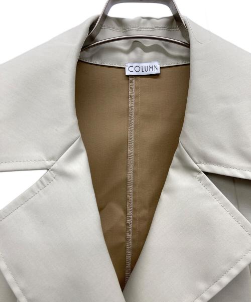 COLUMN（コラム）COLUMN (コラム) ボンディング ジレ ショート スリーブ コート ベージュ サイズ:36の古着・服飾アイテム