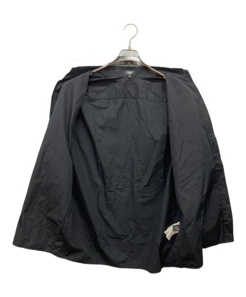 FENDI（フェンディ）FENDI (フェンディ) ズッカ柄切替シャツ ブラック サイズ:42の古着・服飾アイテム