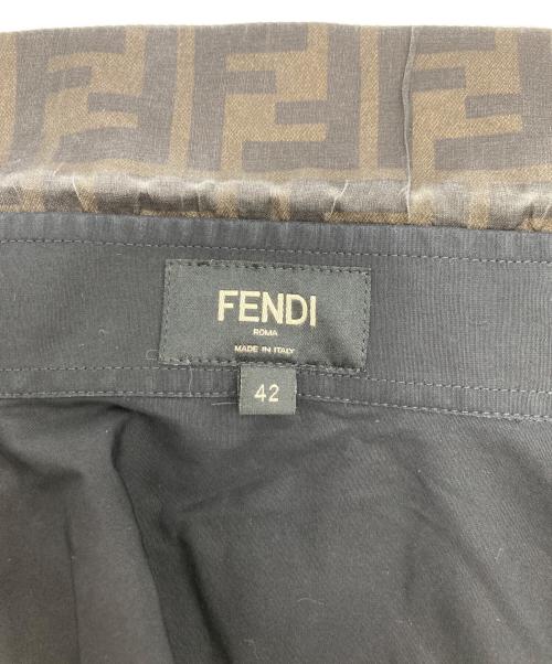 FENDI（フェンディ）FENDI (フェンディ) ズッカ柄切替シャツ ブラック サイズ:42の古着・服飾アイテム