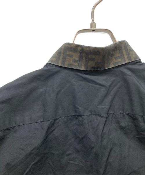FENDI（フェンディ）FENDI (フェンディ) ズッカ柄切替シャツ ブラック サイズ:42の古着・服飾アイテム