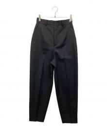 ENFOLD（エンフォルド）の古着「DRAPE TAPERED-TROUSERS」｜ブラック