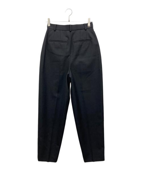 ENFOLD（エンフォルド）ENFOLD (エンフォルド) DRAPE TAPERED-TROUSERS ブラック サイズ:38の古着・服飾アイテム