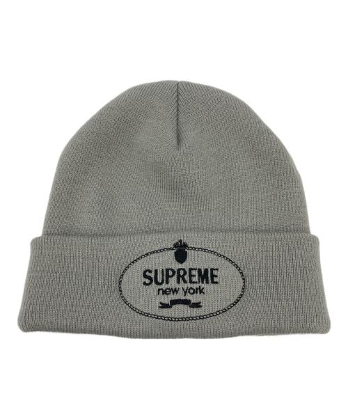 SUPREME（シュプリーム）Supreme (シュプリーム) Crest Beanie グレーの古着・服飾アイテム