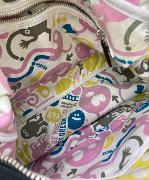 PORTER（ポーター）PORTER (ポーター) MEDICOM TOY (メディコムトイ) キャンバスショルダーバッグ ブラックの古着・服飾アイテム
