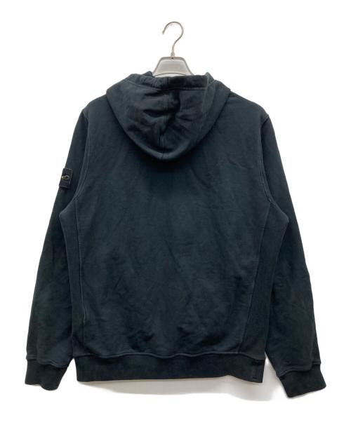 STONE ISLAND（ストーンアイランド）STONE ISLAND (ストーンアイランド) カンガルーポケット パーカー ブラック サイズ:Lの古着・服飾アイテム