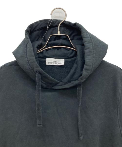 STONE ISLAND（ストーンアイランド）STONE ISLAND (ストーンアイランド) カンガルーポケット パーカー ブラック サイズ:Lの古着・服飾アイテム