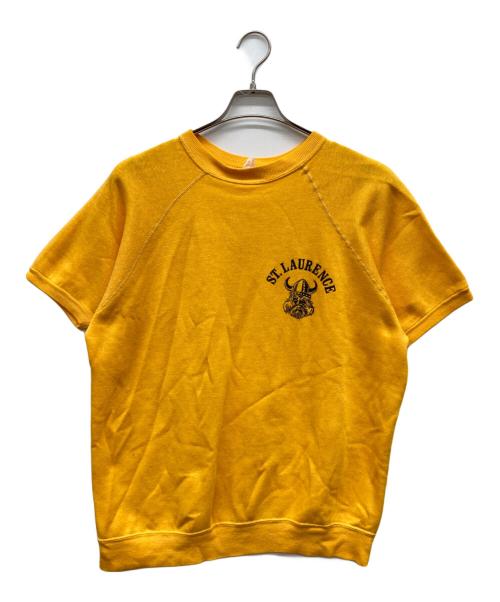 USED（ユーズド）USED (ユーズド) 60s ヴィンテージ半袖プリントスウェット イエロー サイズ:不明の古着・服飾アイテム