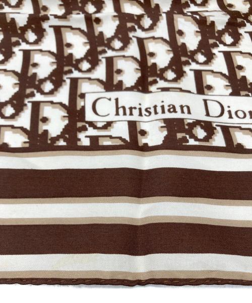 Christian Dior（クリスチャン ディオール）Christian Dior (クリスチャン ディオール) トロッターシルクスカーフ ブラウンの古着・服飾アイテム
