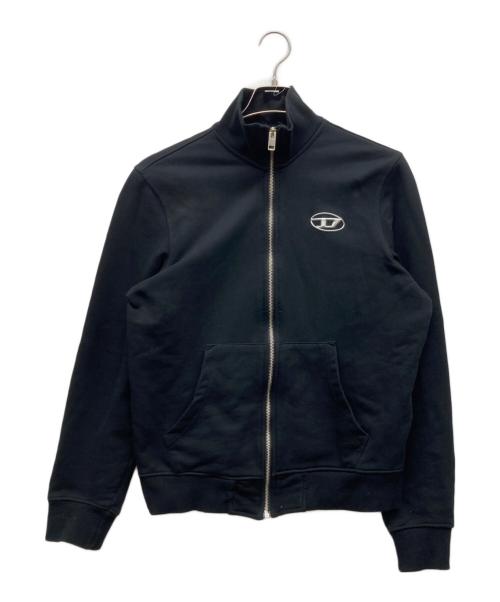DIESEL（ディーゼル）DIESEL (ディーゼル) ジップアップスウェットジャケット ブラック サイズ:Sの古着・服飾アイテム