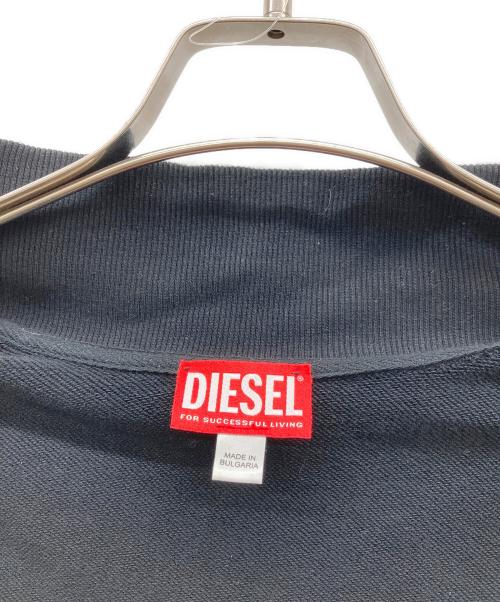 DIESEL（ディーゼル）DIESEL (ディーゼル) ジップアップスウェットジャケット ブラック サイズ:Sの古着・服飾アイテム