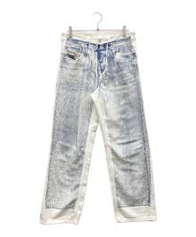 DIESEL（ディーゼル）の古着「デニムパンツ」｜ホワイト×インディゴ