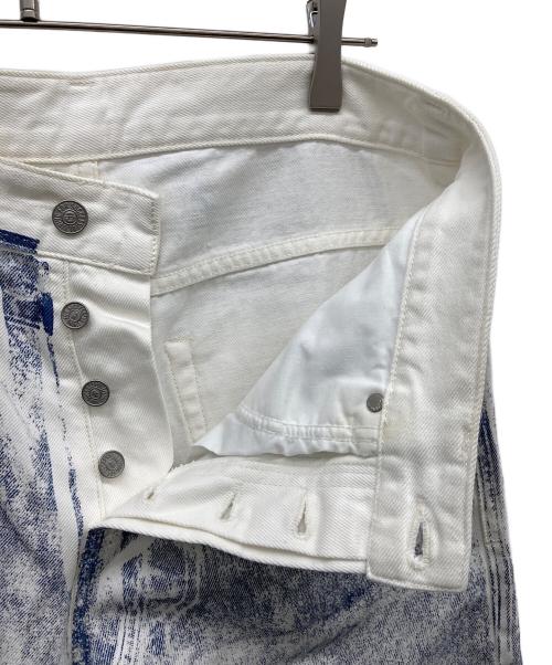 DIESEL（ディーゼル）DIESEL (ディーゼル) デニムパンツ ホワイト×インディゴ サイズ:W28の古着・服飾アイテム