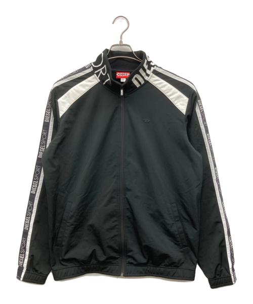 DIESEL（ディーゼル）DIESEL (ディーゼル) ロゴラインジャージ ブラック サイズ:Lの古着・服飾アイテム