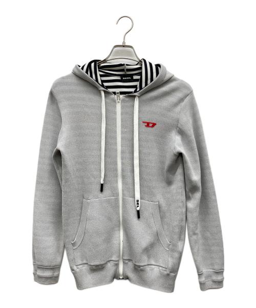 DIESEL（ディーゼル）DIESEL (ディーゼル) ジップアップスウェットパーカー グレー サイズ:XS 170/88Aの古着・服飾アイテム