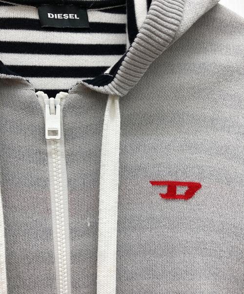 DIESEL（ディーゼル）DIESEL (ディーゼル) ジップアップスウェットパーカー グレー サイズ:XS 170/88Aの古着・服飾アイテム
